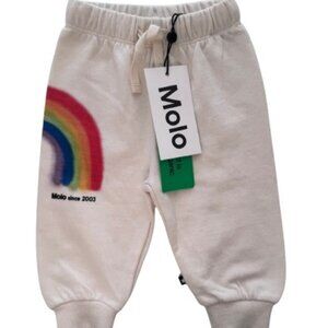 Molo white trousers size 3-6 M